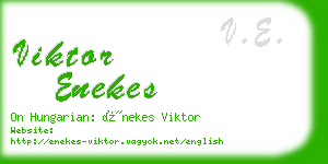 viktor enekes business card